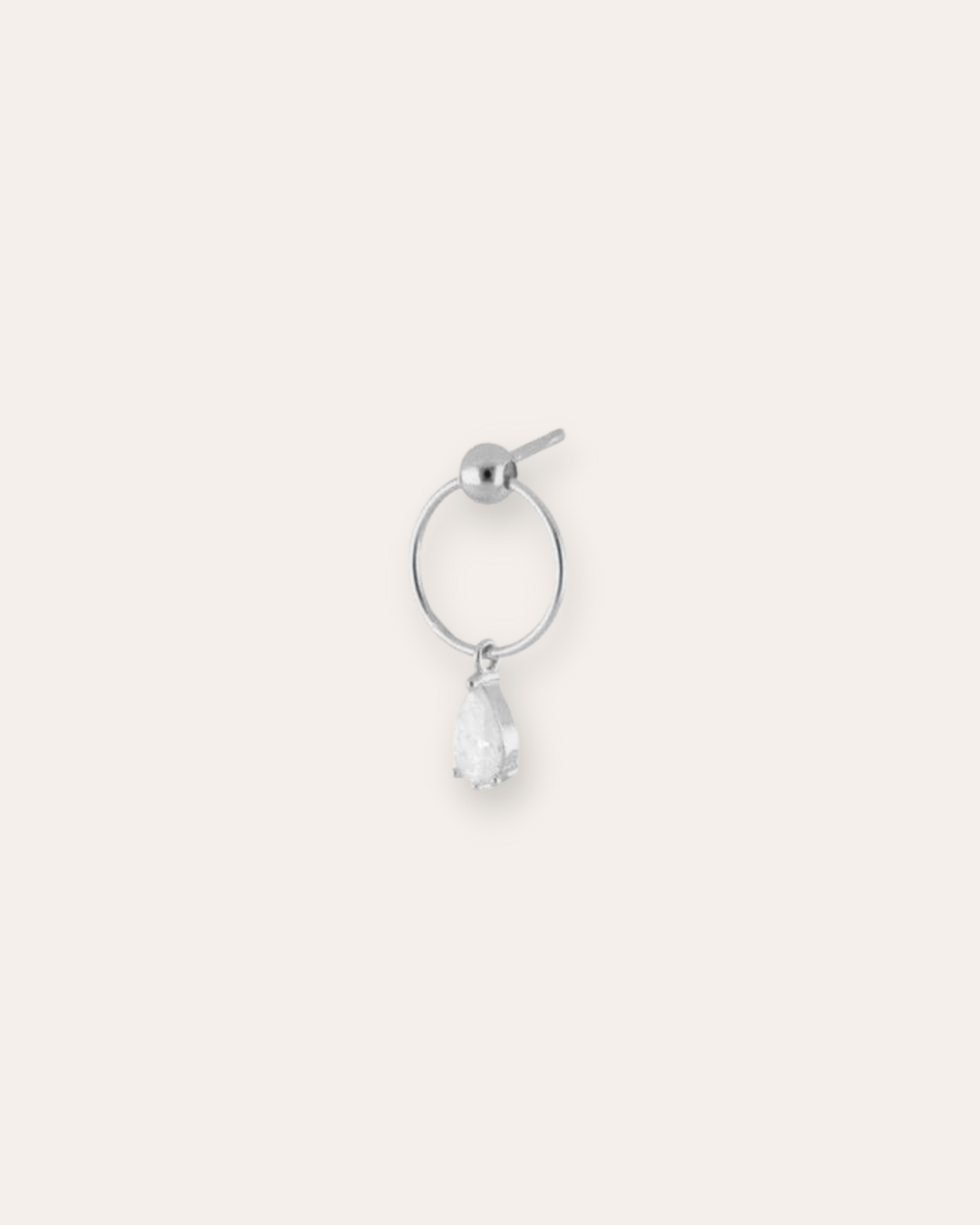 PENDIENTESheylovePendientes flat hoop mini CZ | heylove