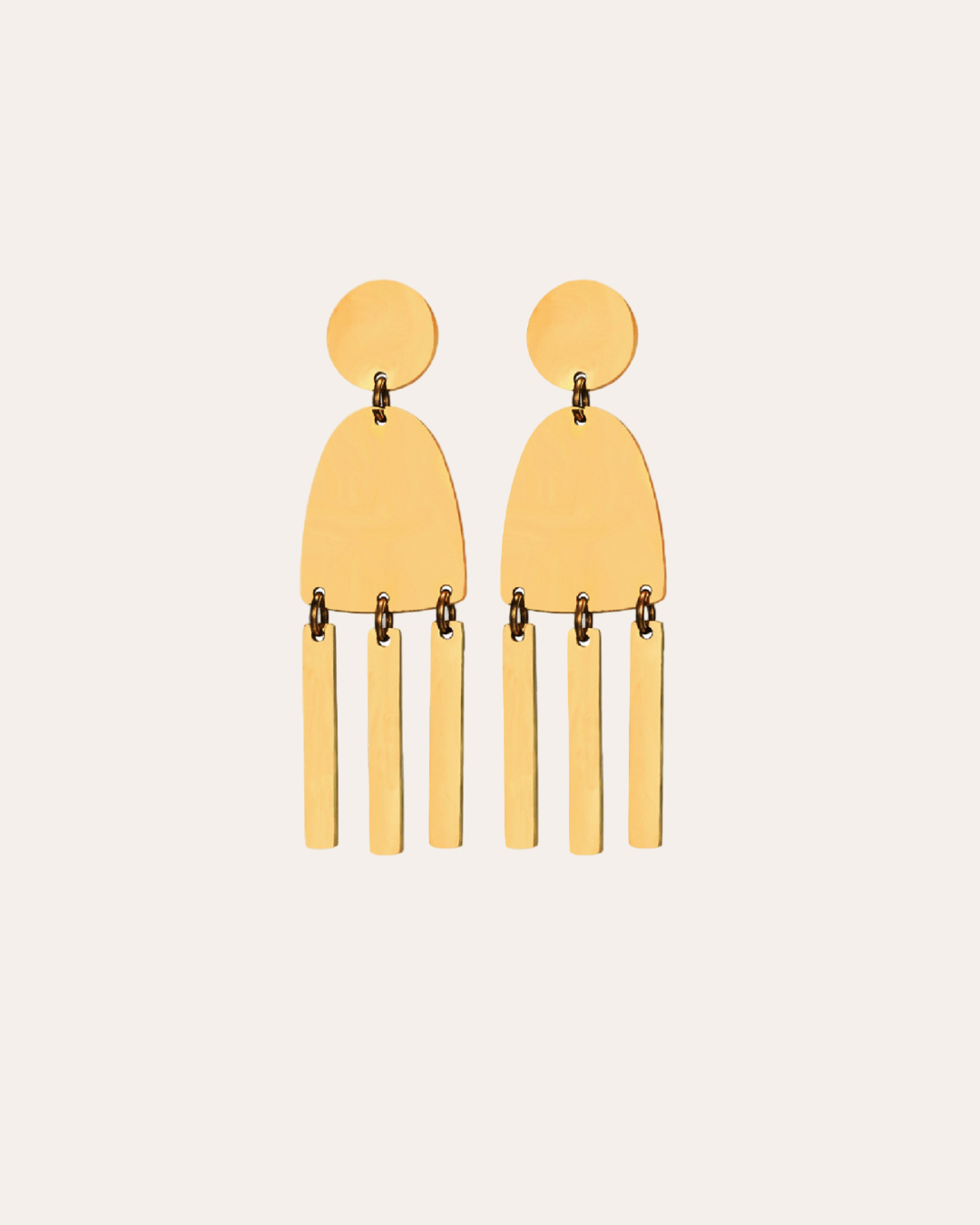 PENDIENTESheylovePendientes Geometricos de acero | heylove