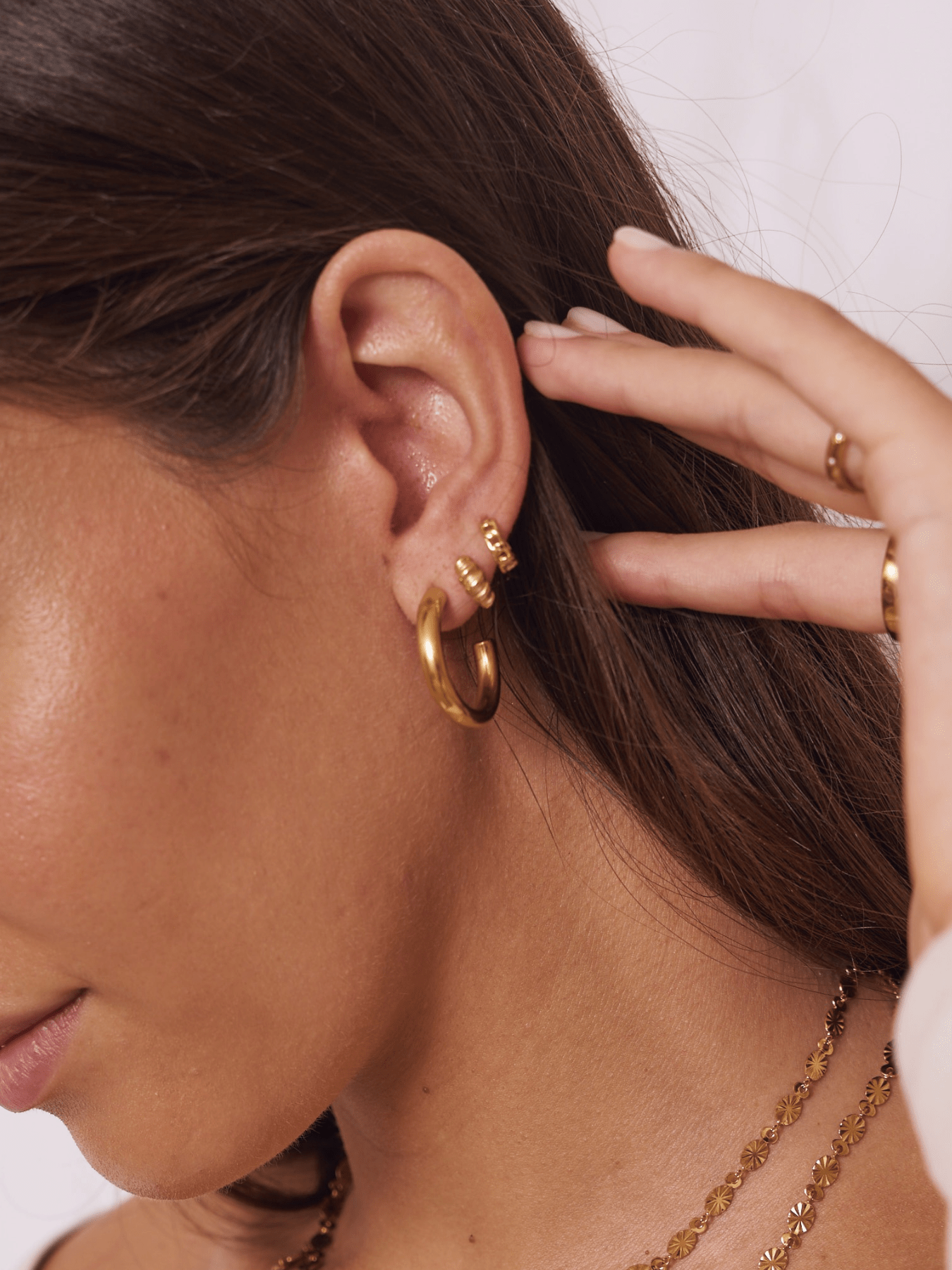 PENDIENTESheylovePendiente mini chain hoops | heylove