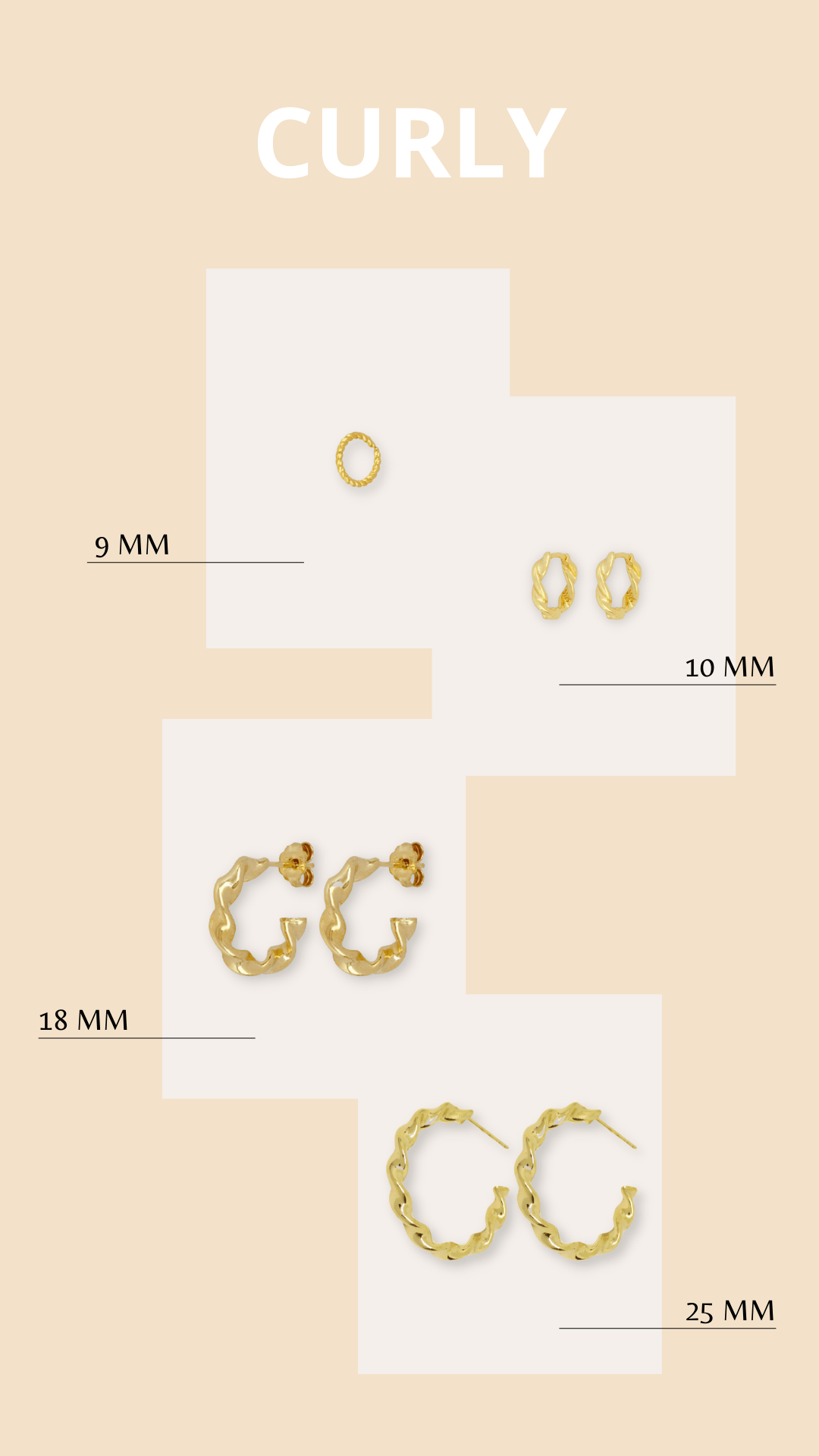 PENDIENTESheylovePendientes mini curly hoops | heylove