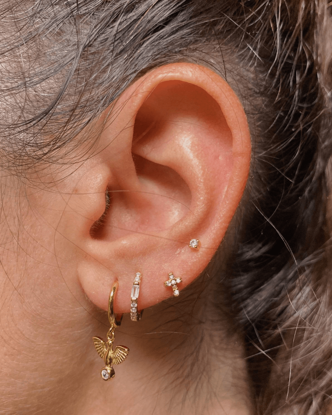 PENDIENTESheylovePendientes mini cz cross | heylove
