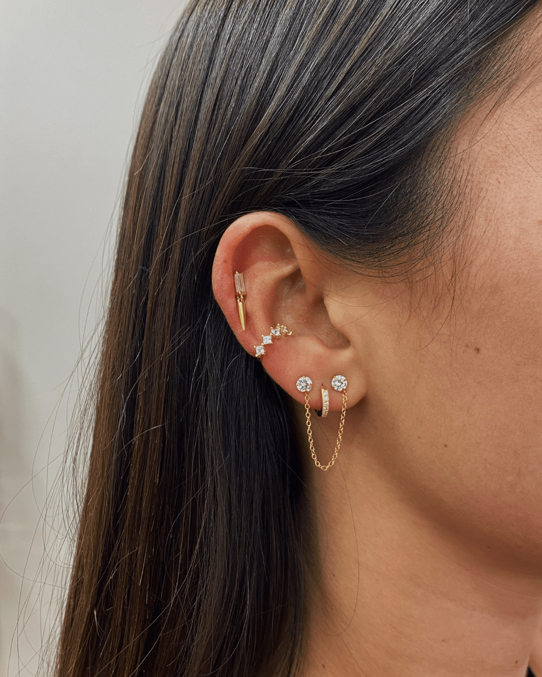 PENDIENTESheylovePendiente dot blanco doble | heylove