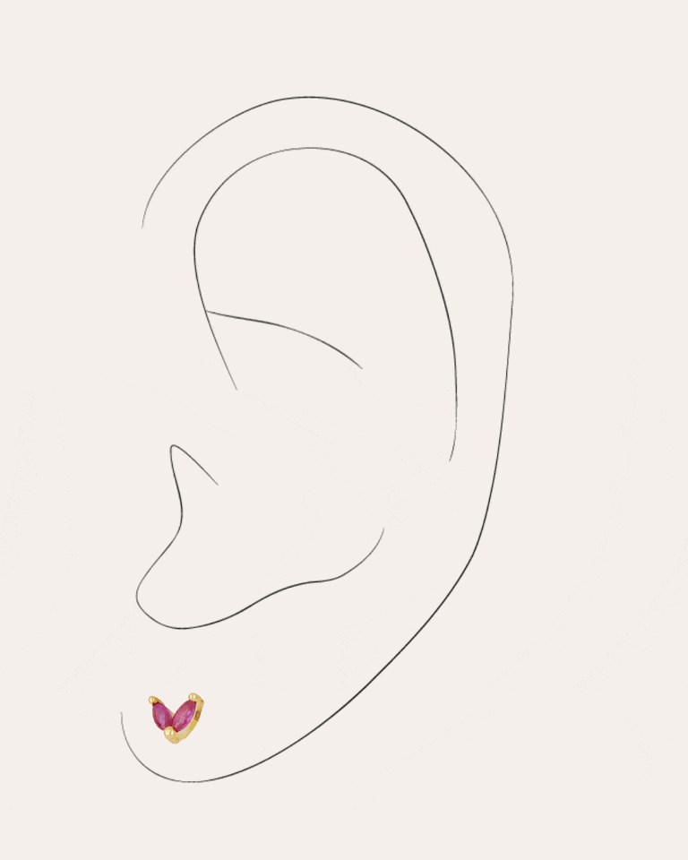 PENDIENTESheylovePendiente mini half flower | heylove