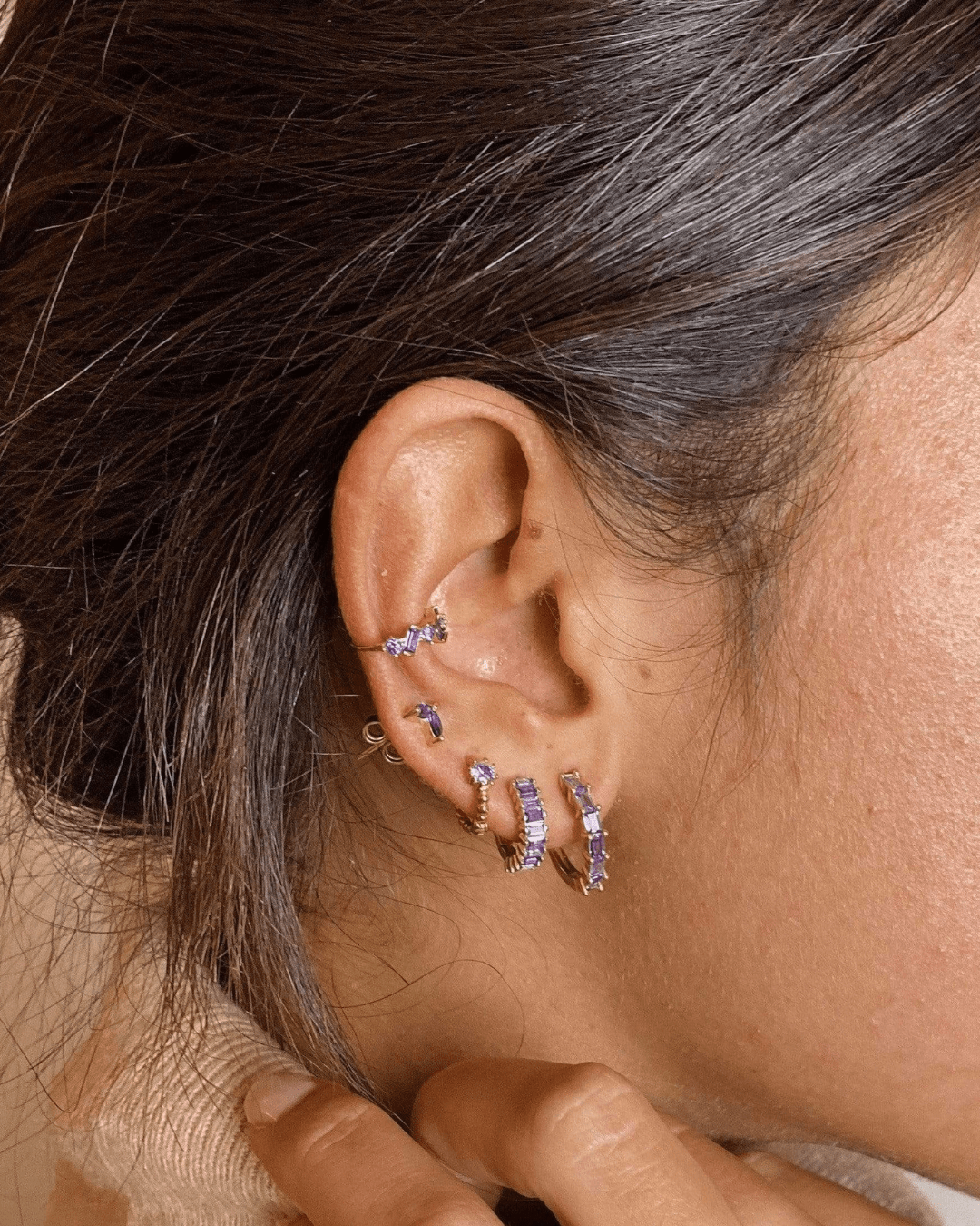 PENDIENTESheylovePendiente mini hoops dot 11 mm | heylove