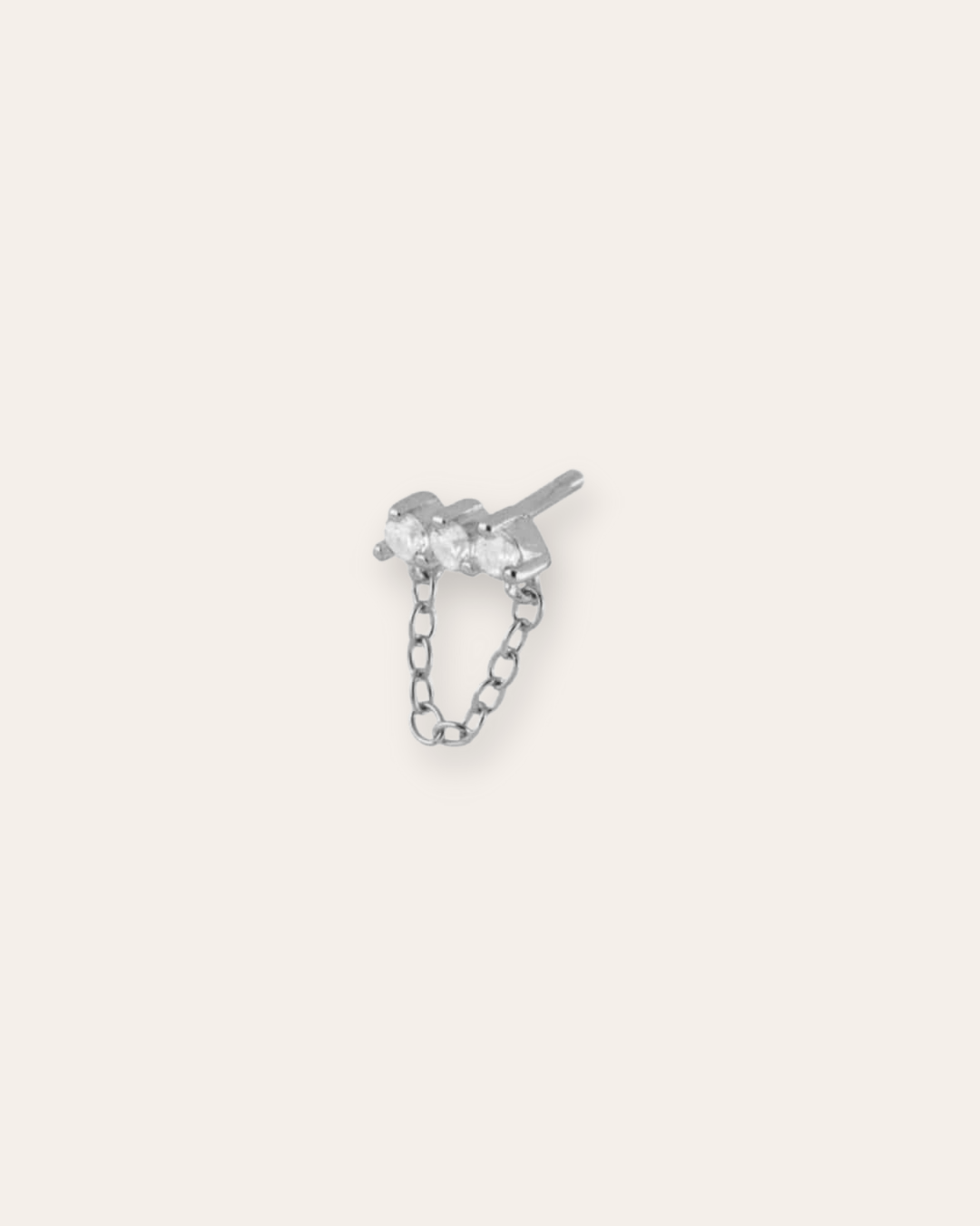 PENDIENTESheylovePendiente mini line chain white | heylove