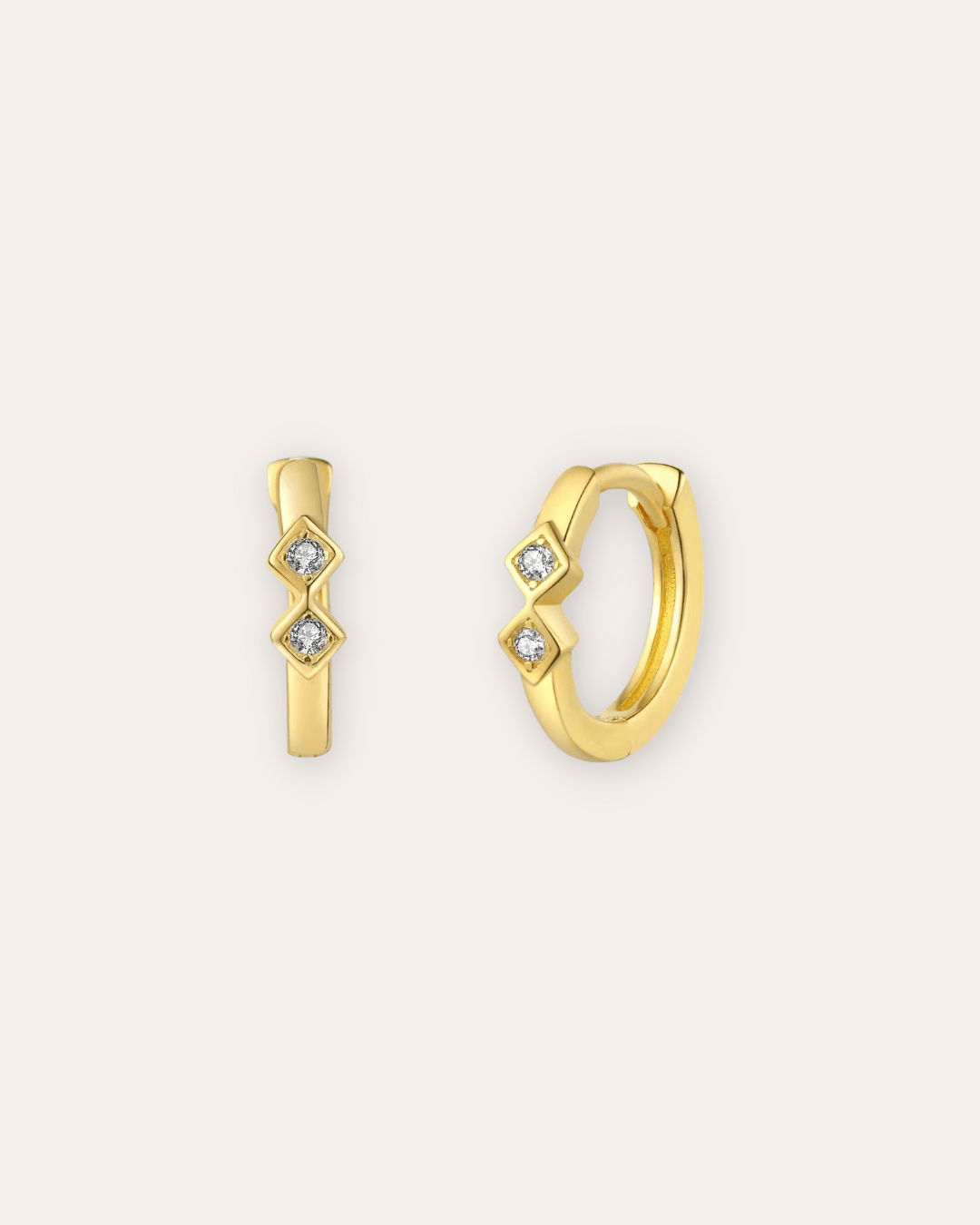 PENDIENTESheylovePendientes mini rombos hoops | heylove