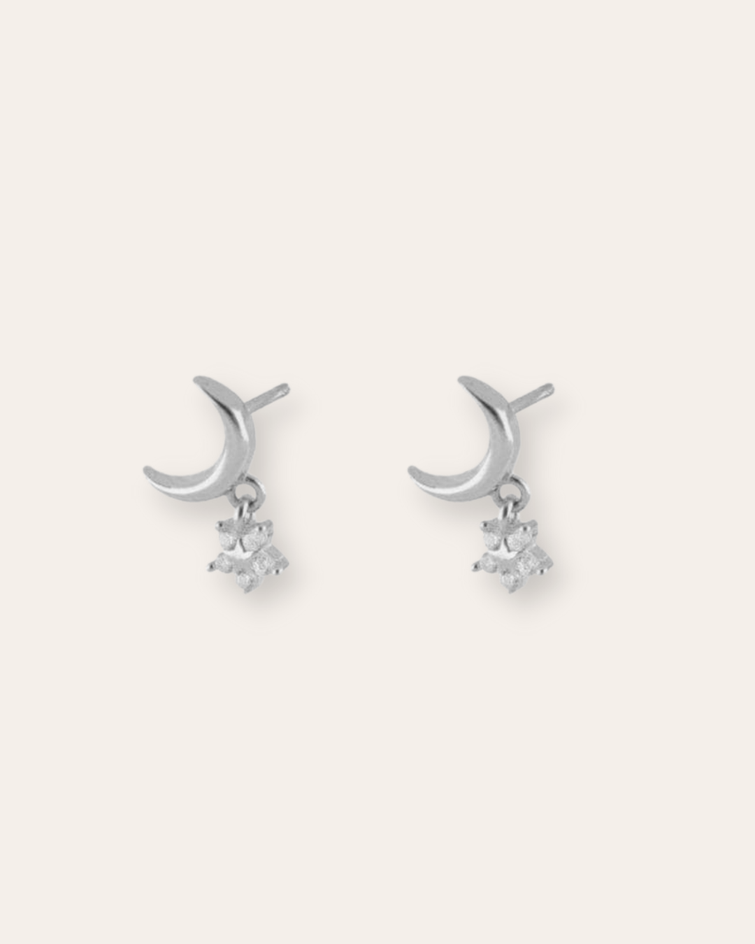 PENDIENTESheylovePendientes moon and star | heylove