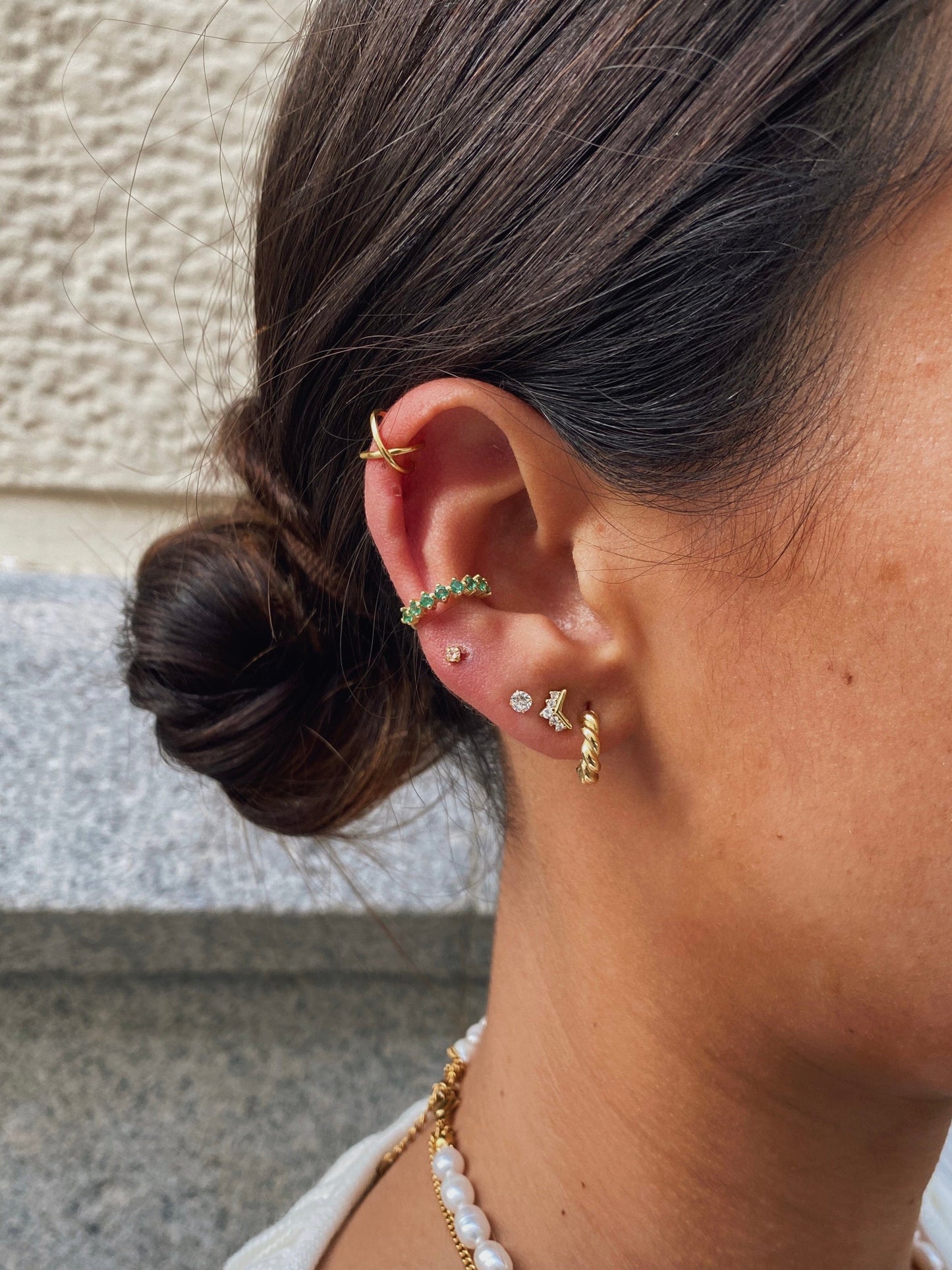 PENDIENTESheylovePendientes point oro | heylove
