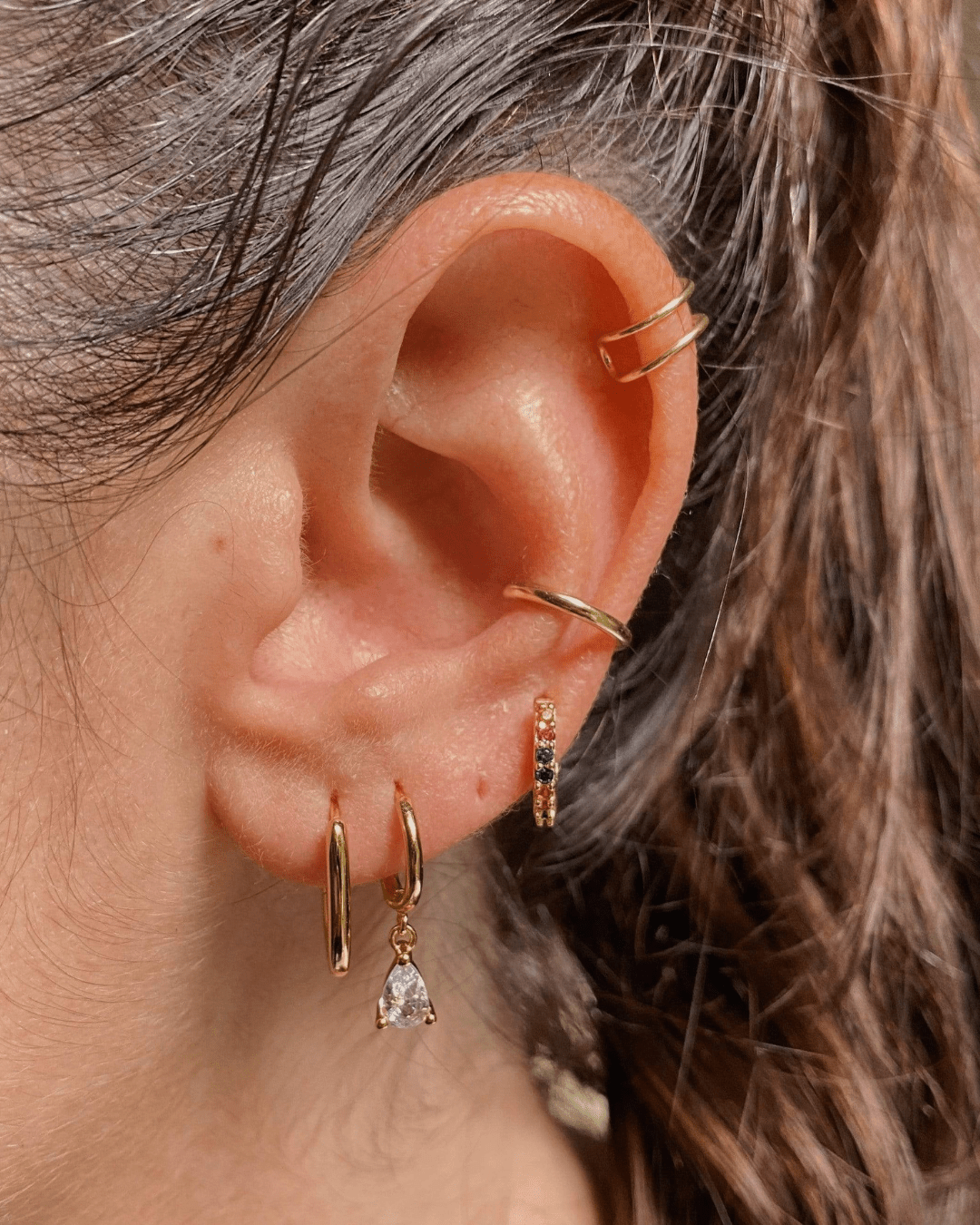 PENDIENTESheylovePendientes rectangle hoops | heylove