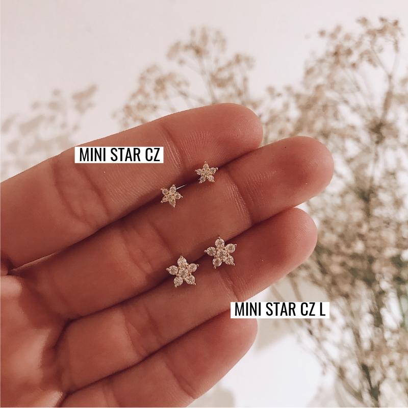 PENDIENTESheylovePendientes mini star CZ L | heylove
