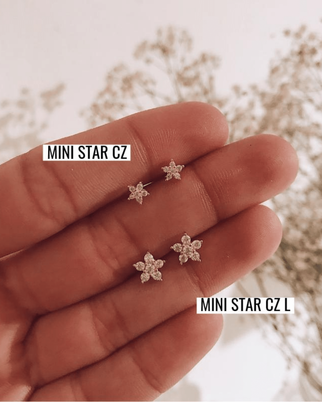 PENDIENTESheylovePendientes mini star CZ L | heylove