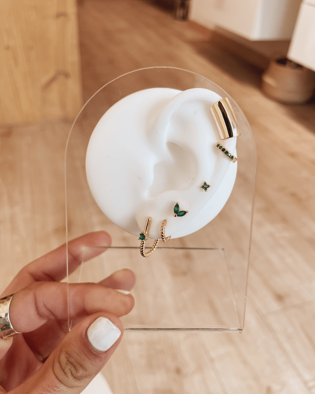 PENDIENTESheylovePiercing square cz | heylove