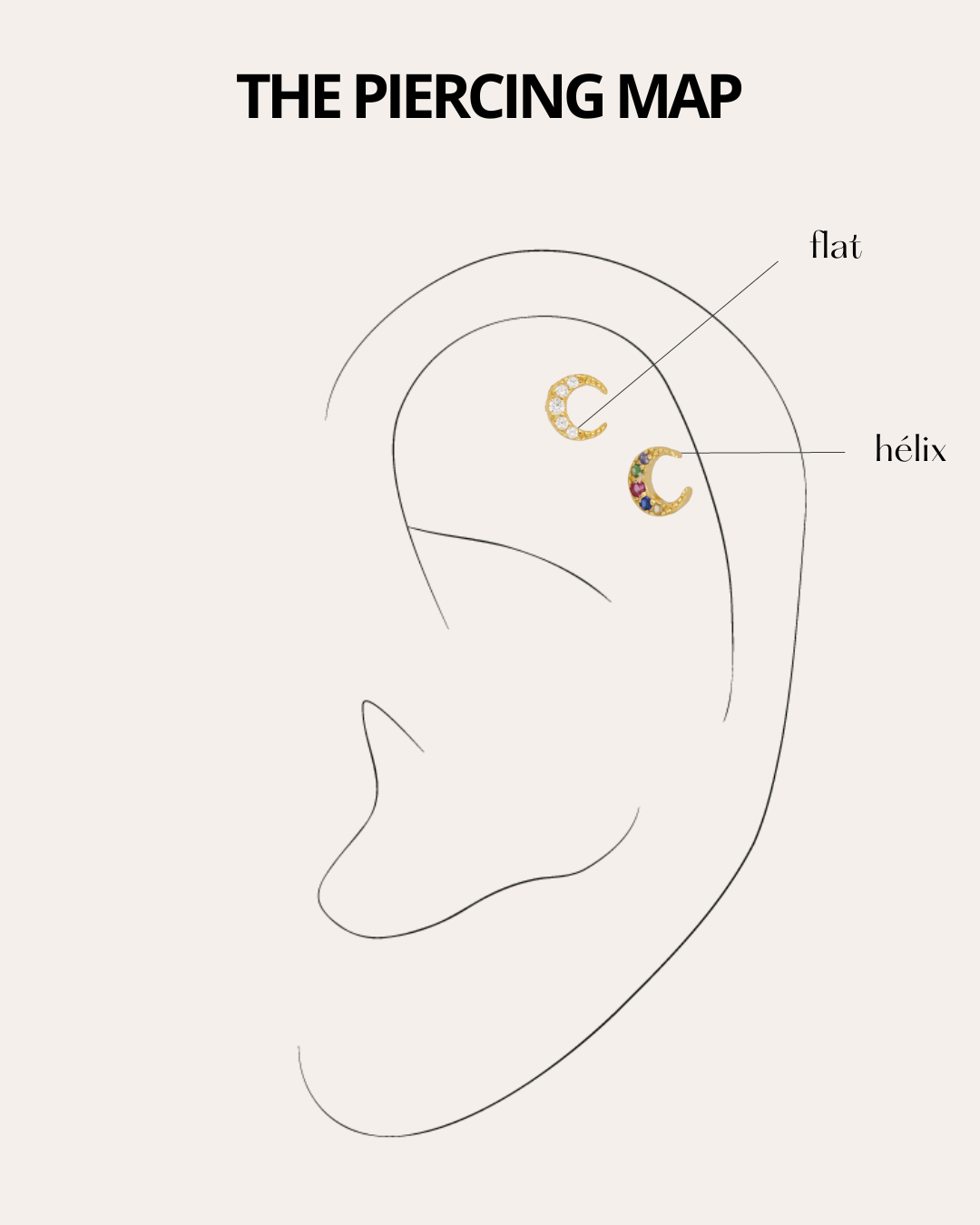 PENDIENTESheylovePiercing luna cz | heylove