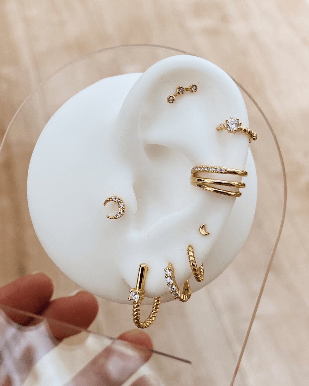 PENDIENTESheylovePiercing luna cz | heylove