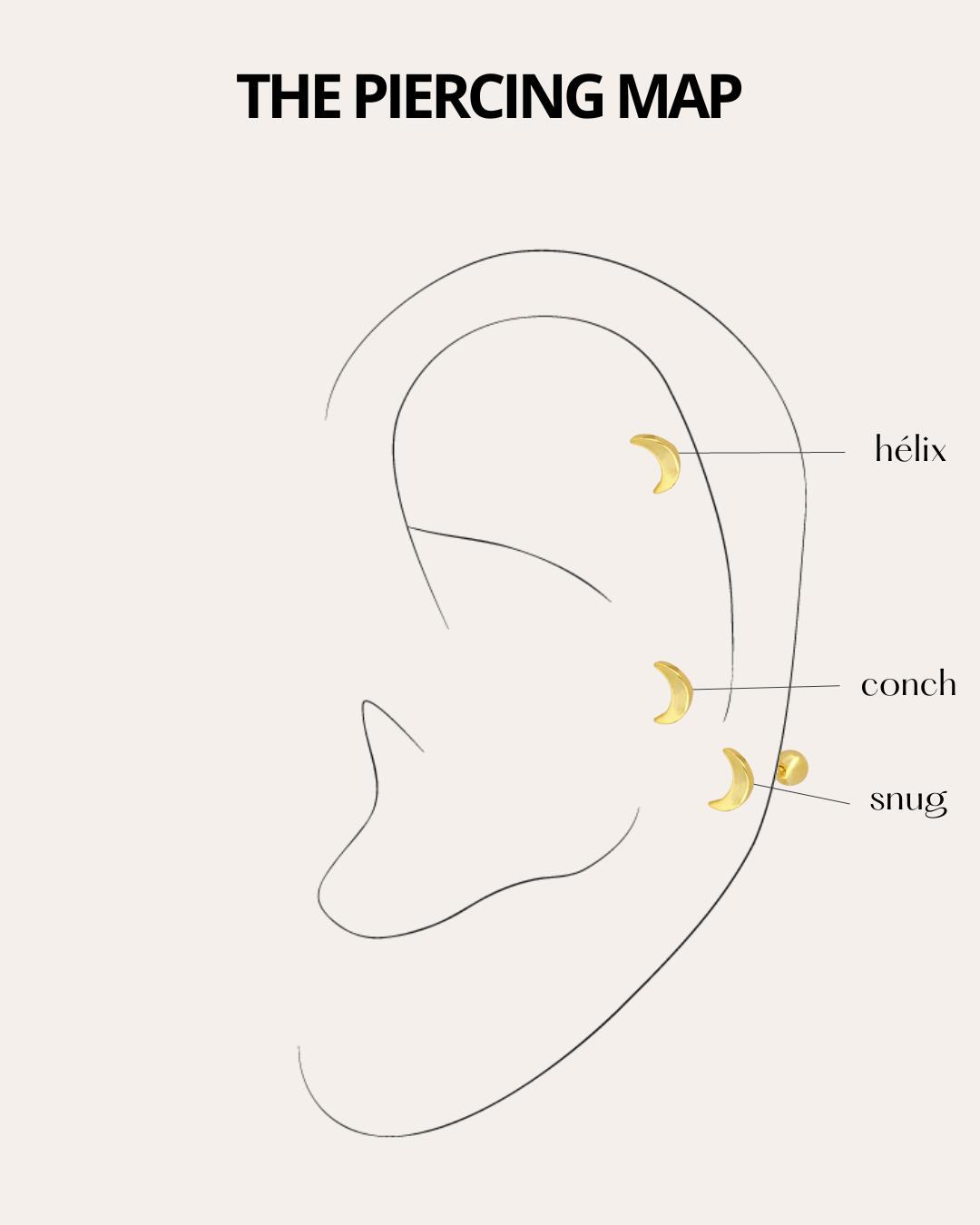 PENDIENTESheylovePiercing moon | heylove