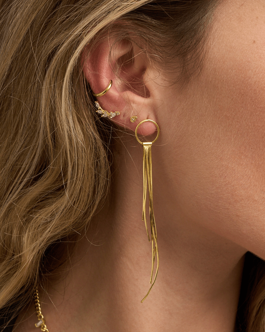 PENDIENTESheylovePiercing branch oro | heylove