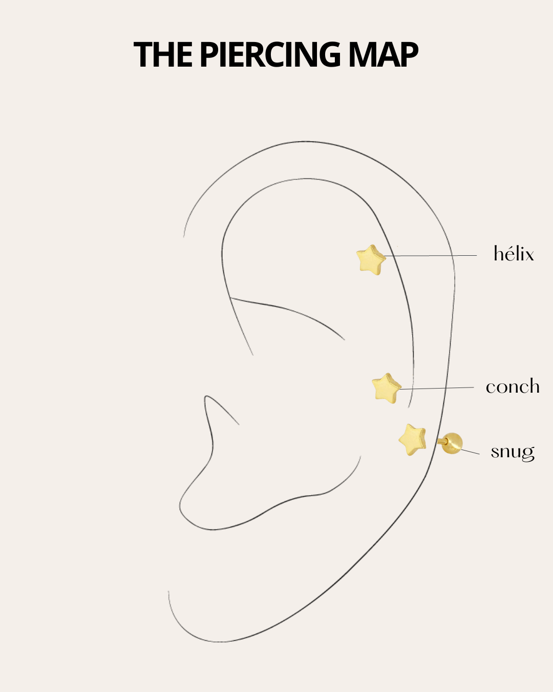 PENDIENTESheylovePiercing star | heylove