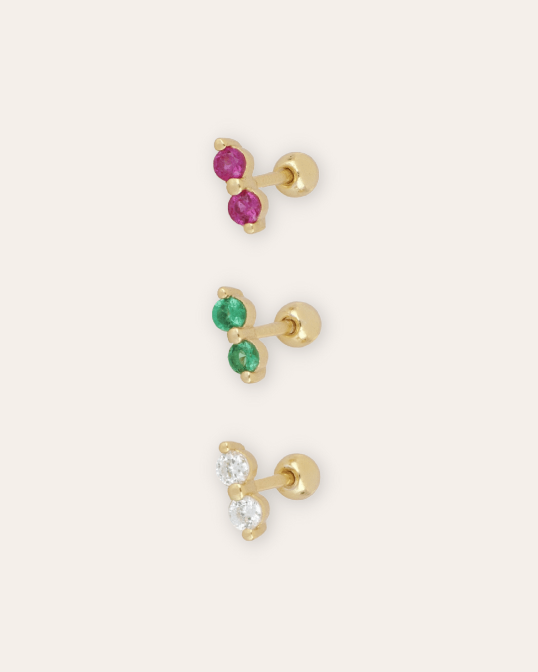 PENDIENTESheylovePiercing two dots | heylove