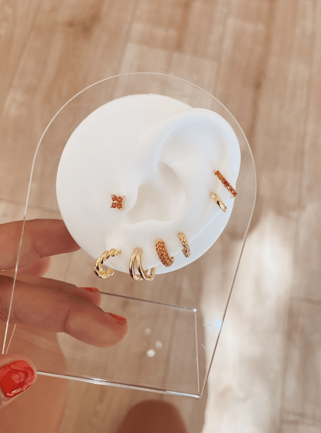 PIERCINGheylovePendiente mini thin CZ hoops | heylove