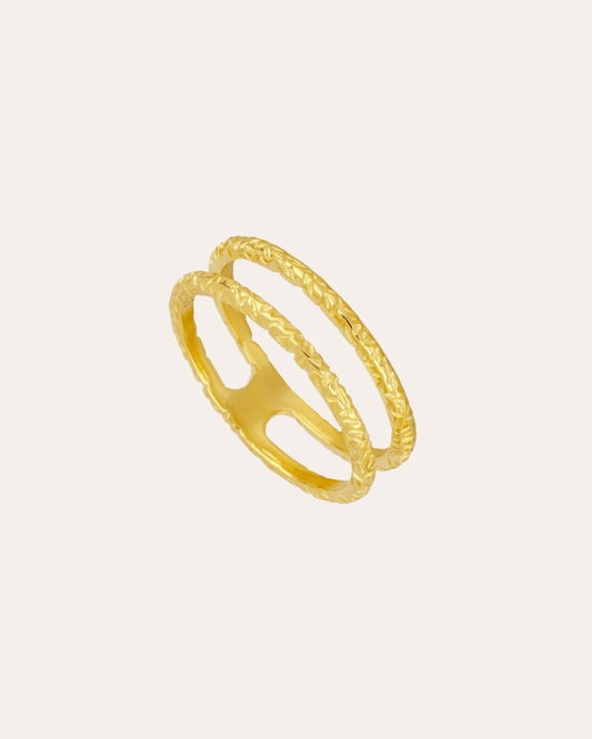 heylove ANILLOS ANILLO DOBLE ESPIGA