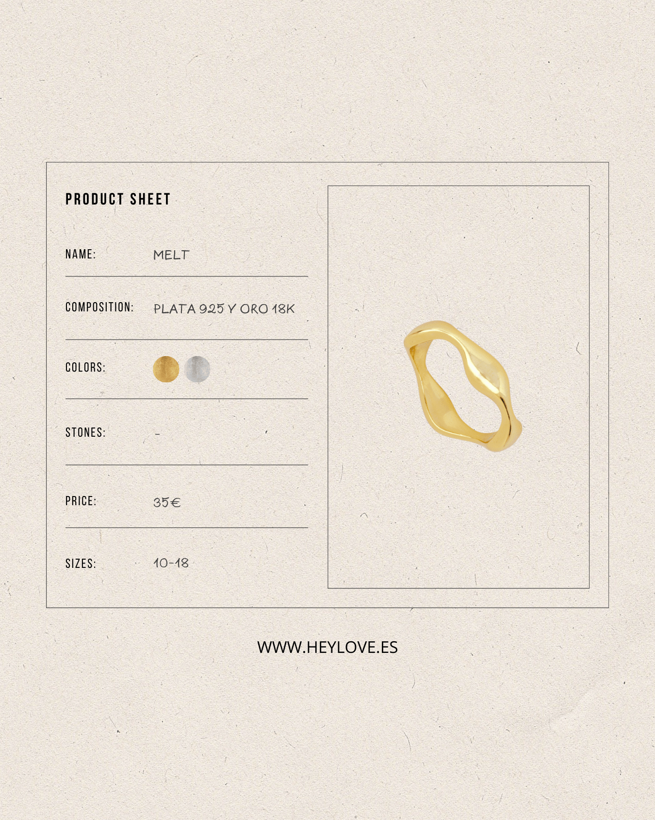 heylove ANILLOS ANILLO MELT