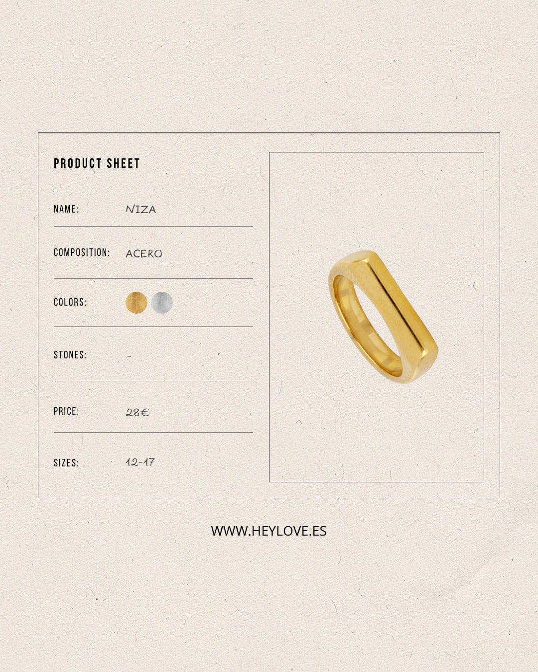 heylove ANILLOS ANILLO NIZA
