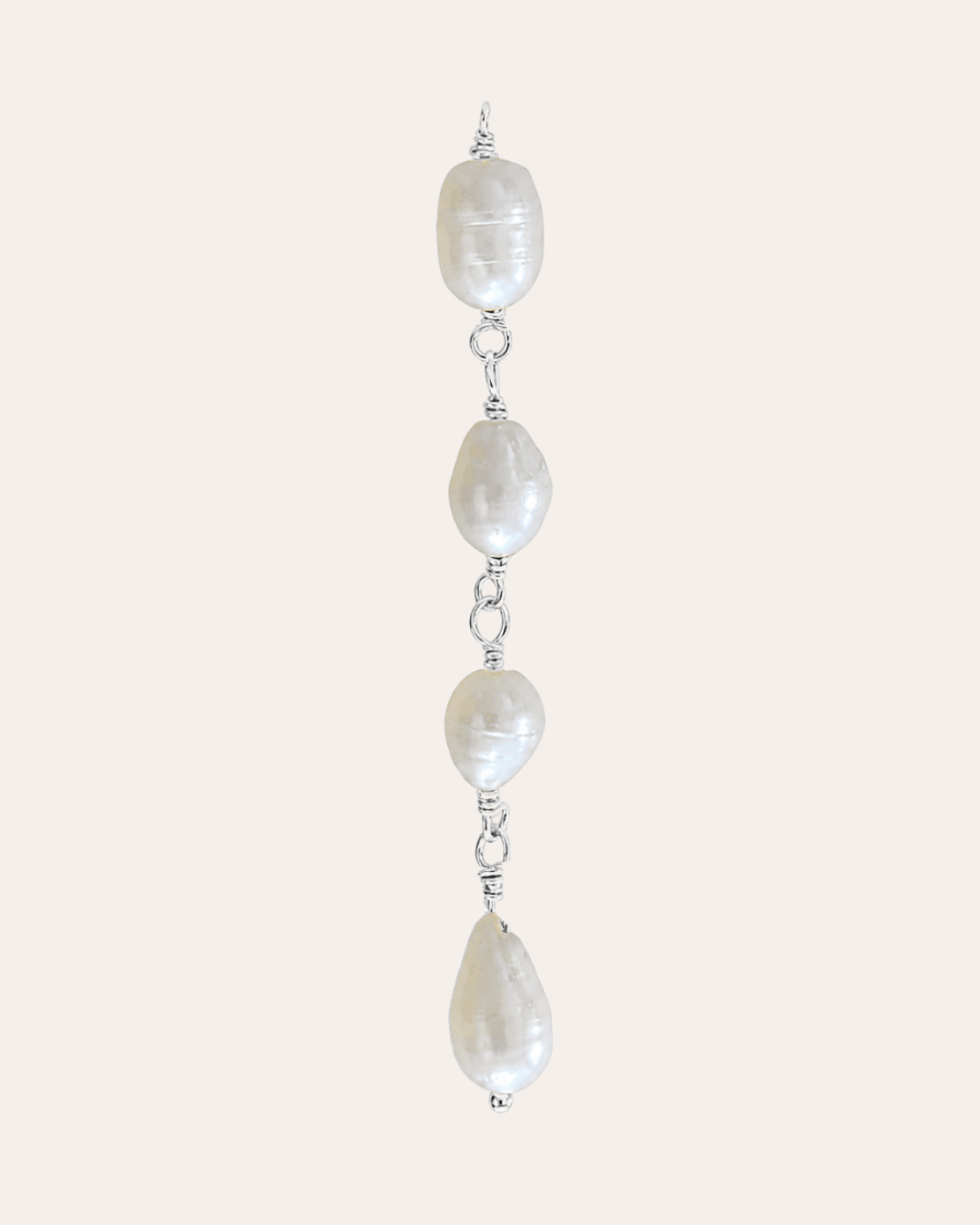 heylove CHARM CHARM CADENA PERLA OVALADA