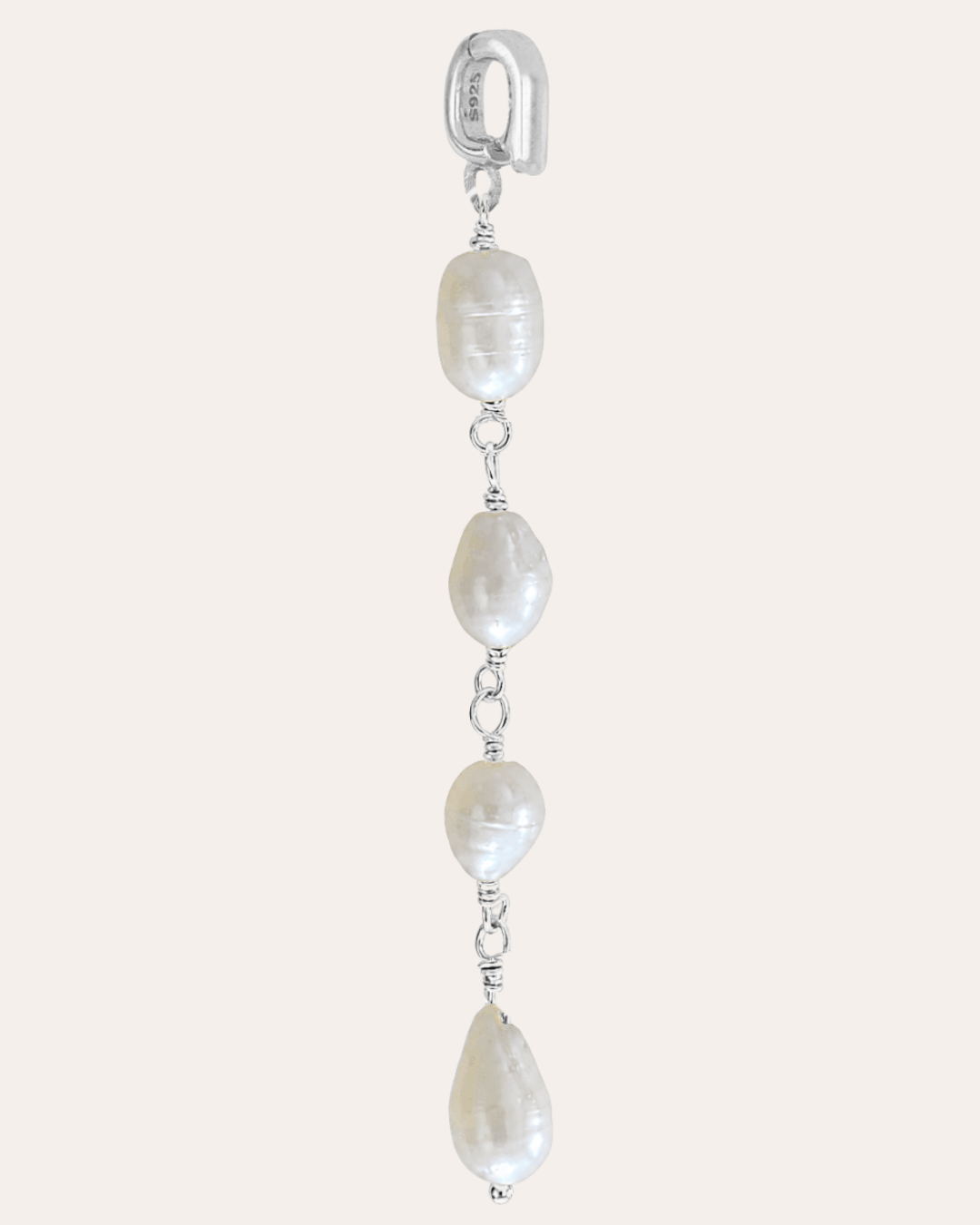 heylove CHARM CHARM CADENA PERLA OVALADA