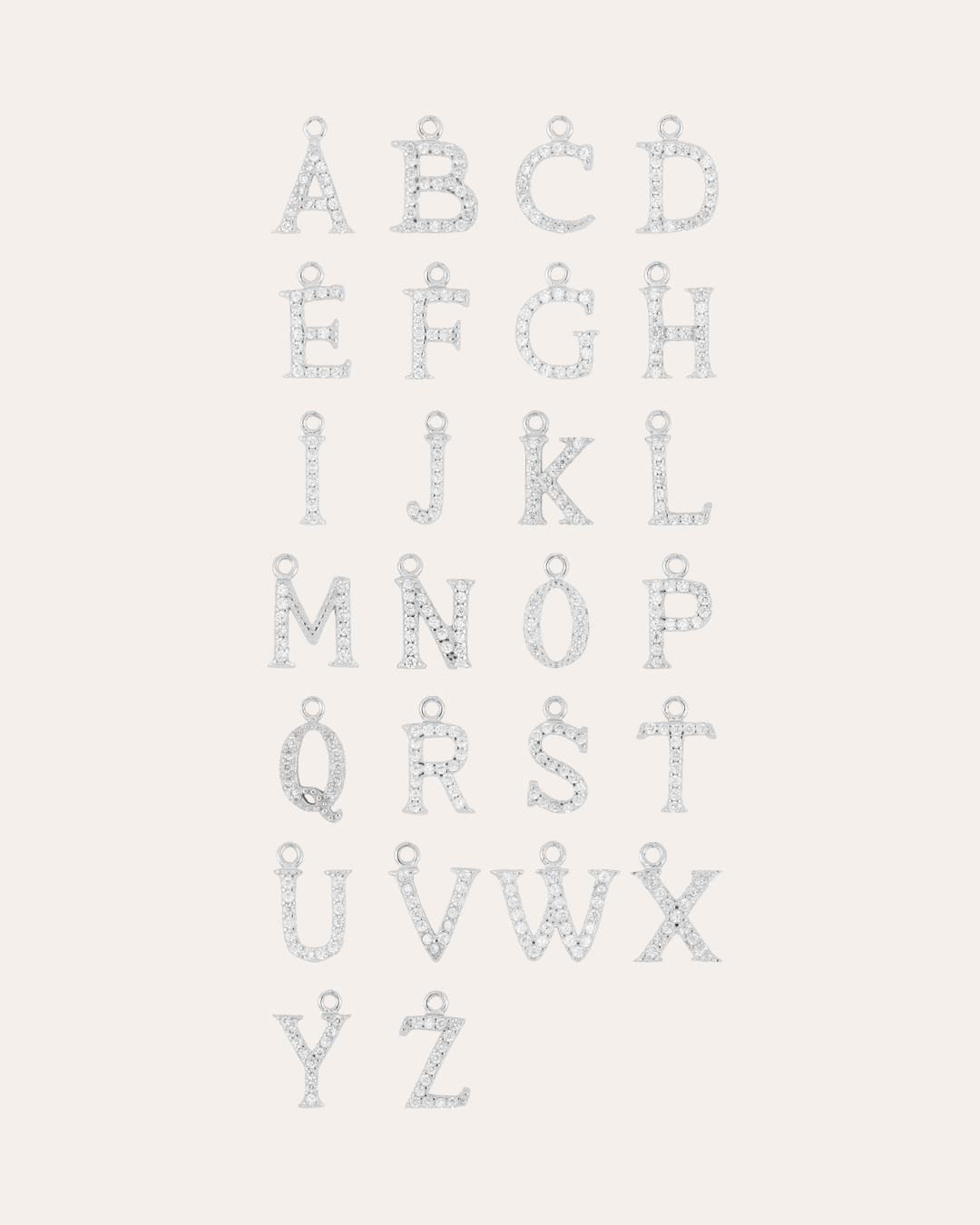 heylove CHARM CHARM INICIAL CIRCONITA PLATA