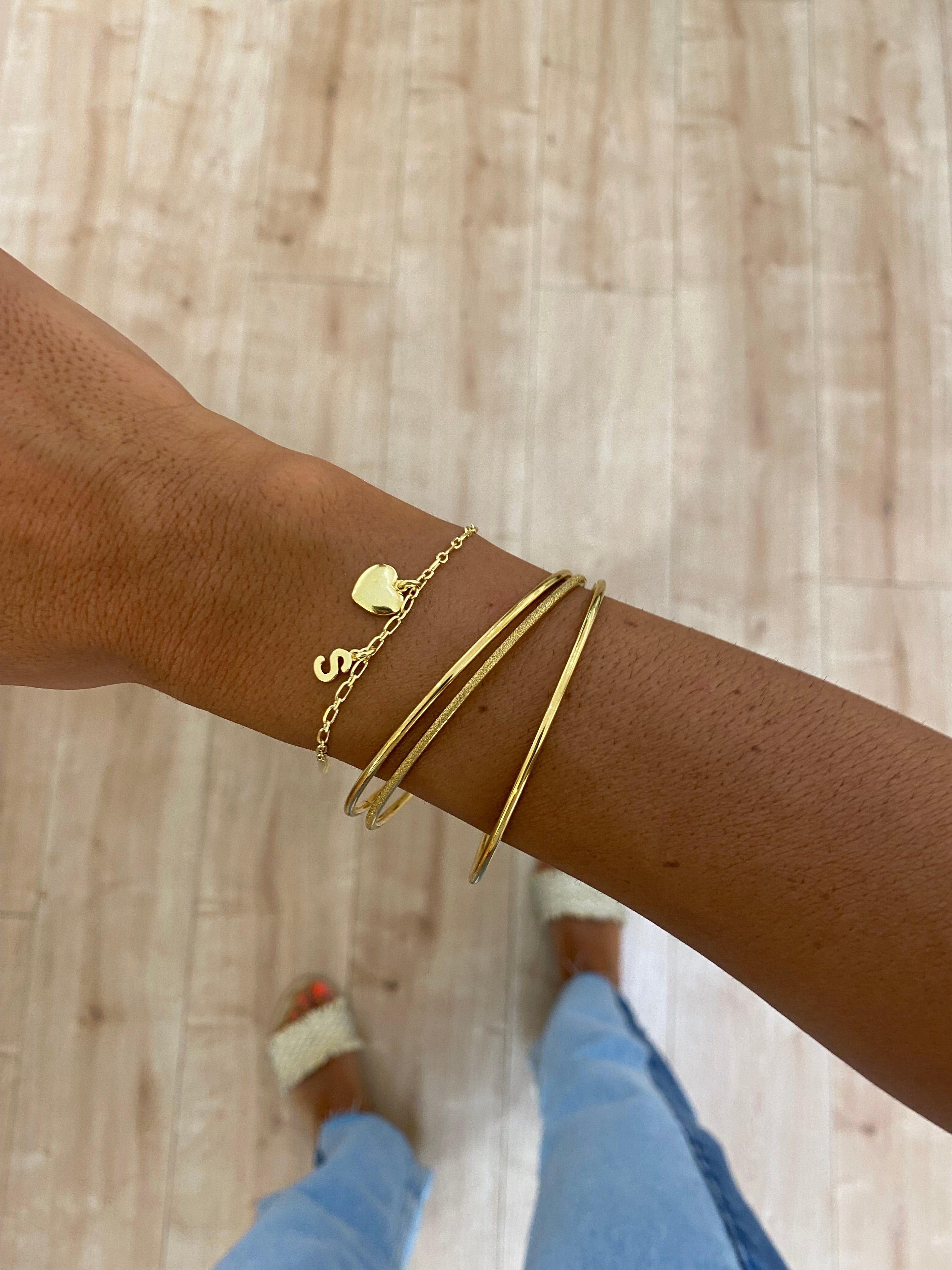 heylove CHARM CHARM INICIAL LISA ORO