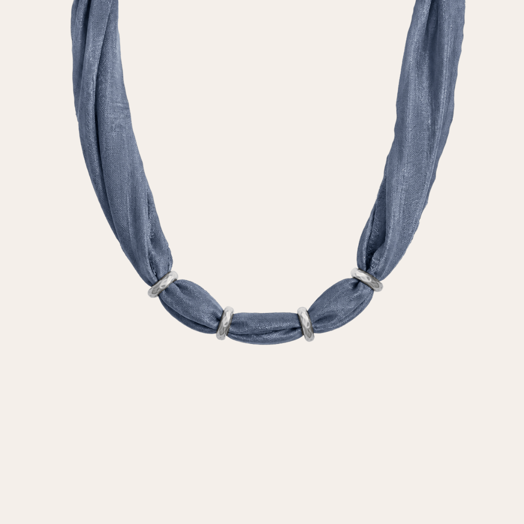 heylove COLLAR SEDA PARA PERSONALIZAR AZUL OCÉANO