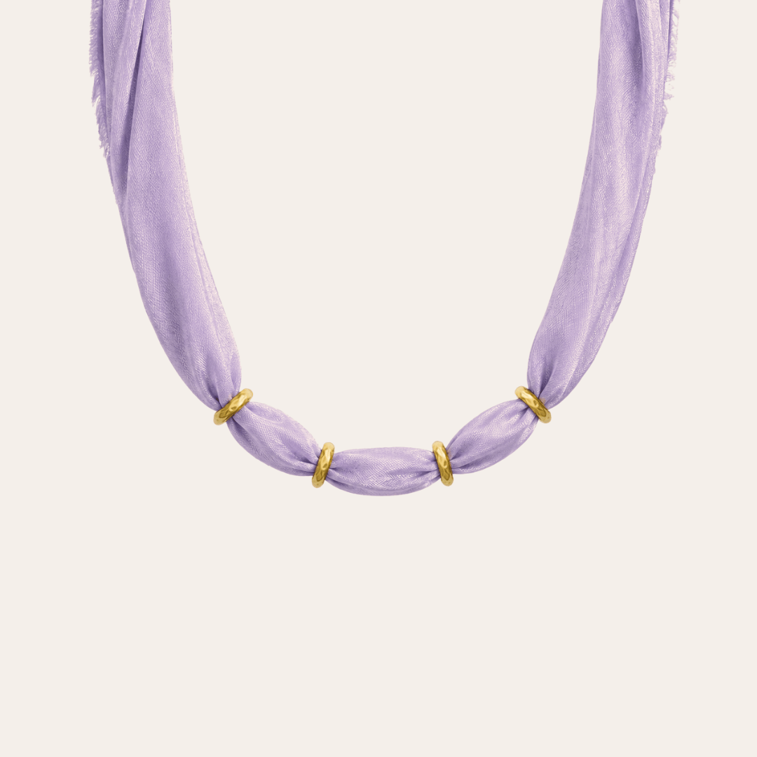 heylove COLLAR SEDA PARA PERSONALIZAR LAVANDA