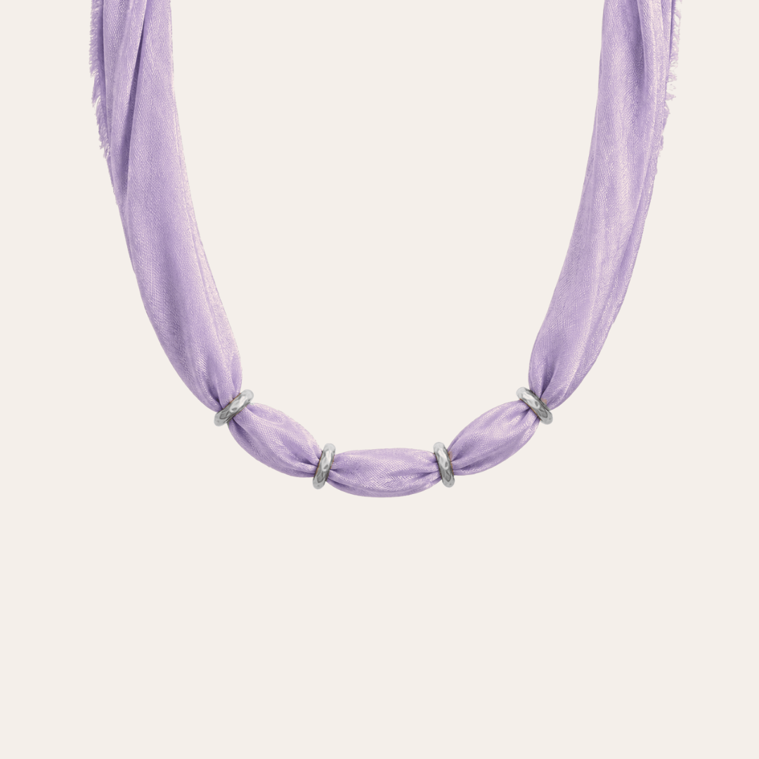 heylove COLLAR SEDA PARA PERSONALIZAR LAVANDA