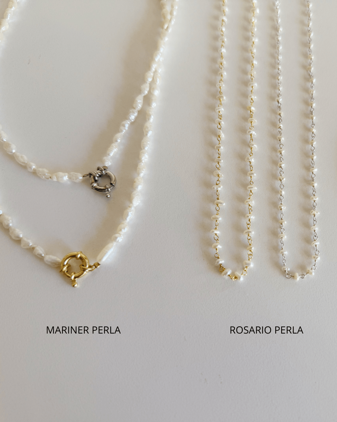 heylove COLLARES CADENA ROSARIO PERLA