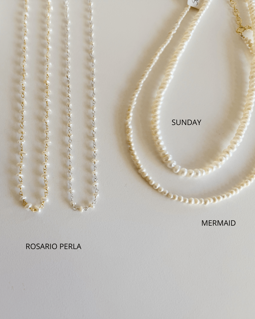 heylove COLLARES CADENA ROSARIO PERLA