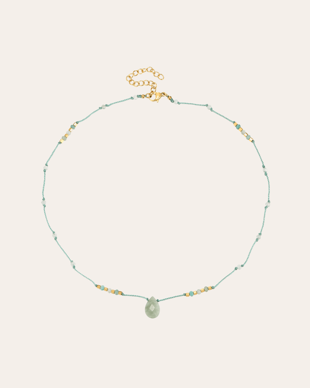 heylove COLLARES COLLAR DROP MINERAL AMAZONITA