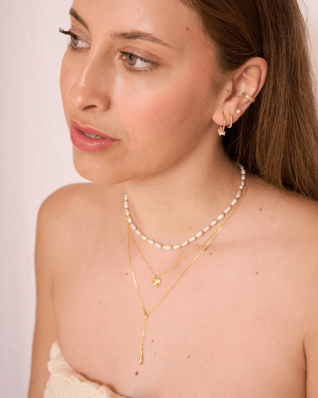 heylove COLLARES COLLAR MERMAID PERLA OVALADA
