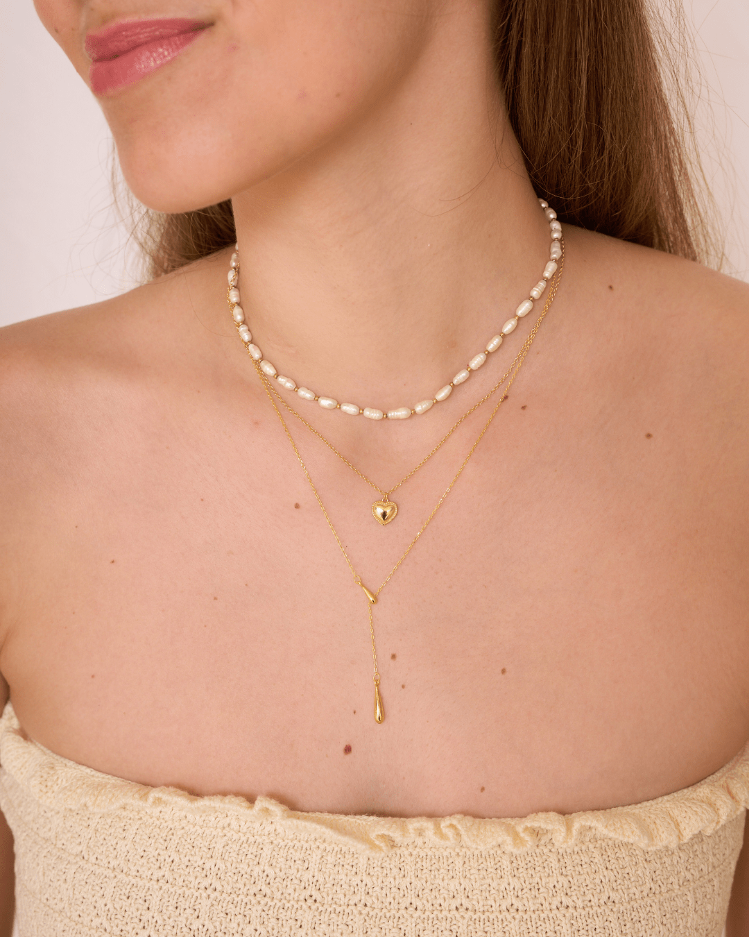 heylove COLLARES COLLAR MERMAID PERLA OVALADA
