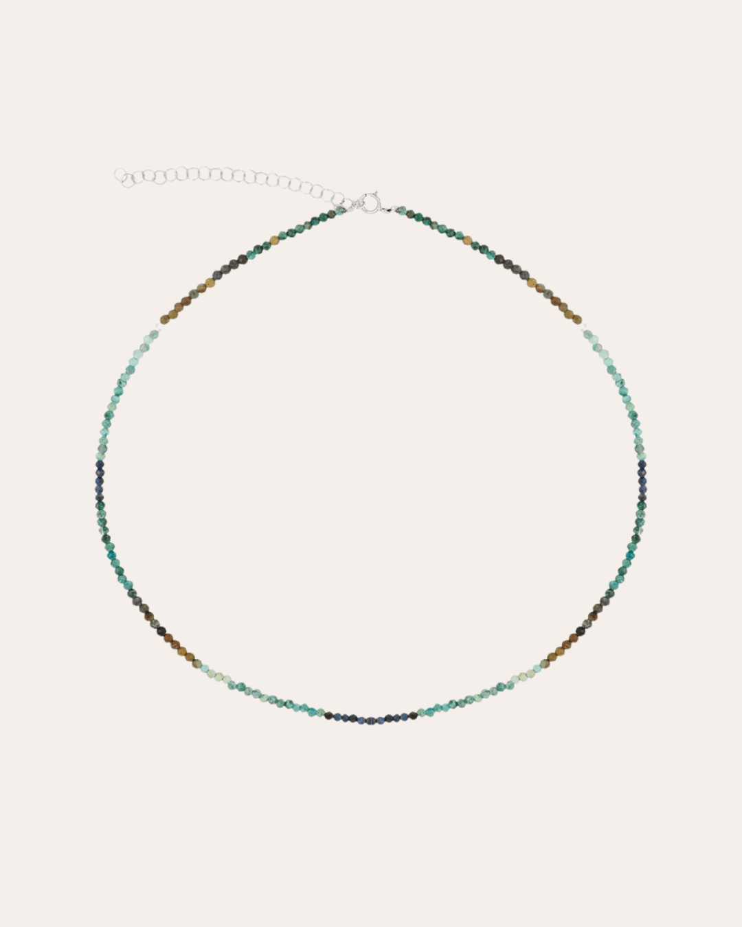 heylove COLLARES COLLAR MINERAL CRISOCOLA & LAPISLAZULI 2.2 MM