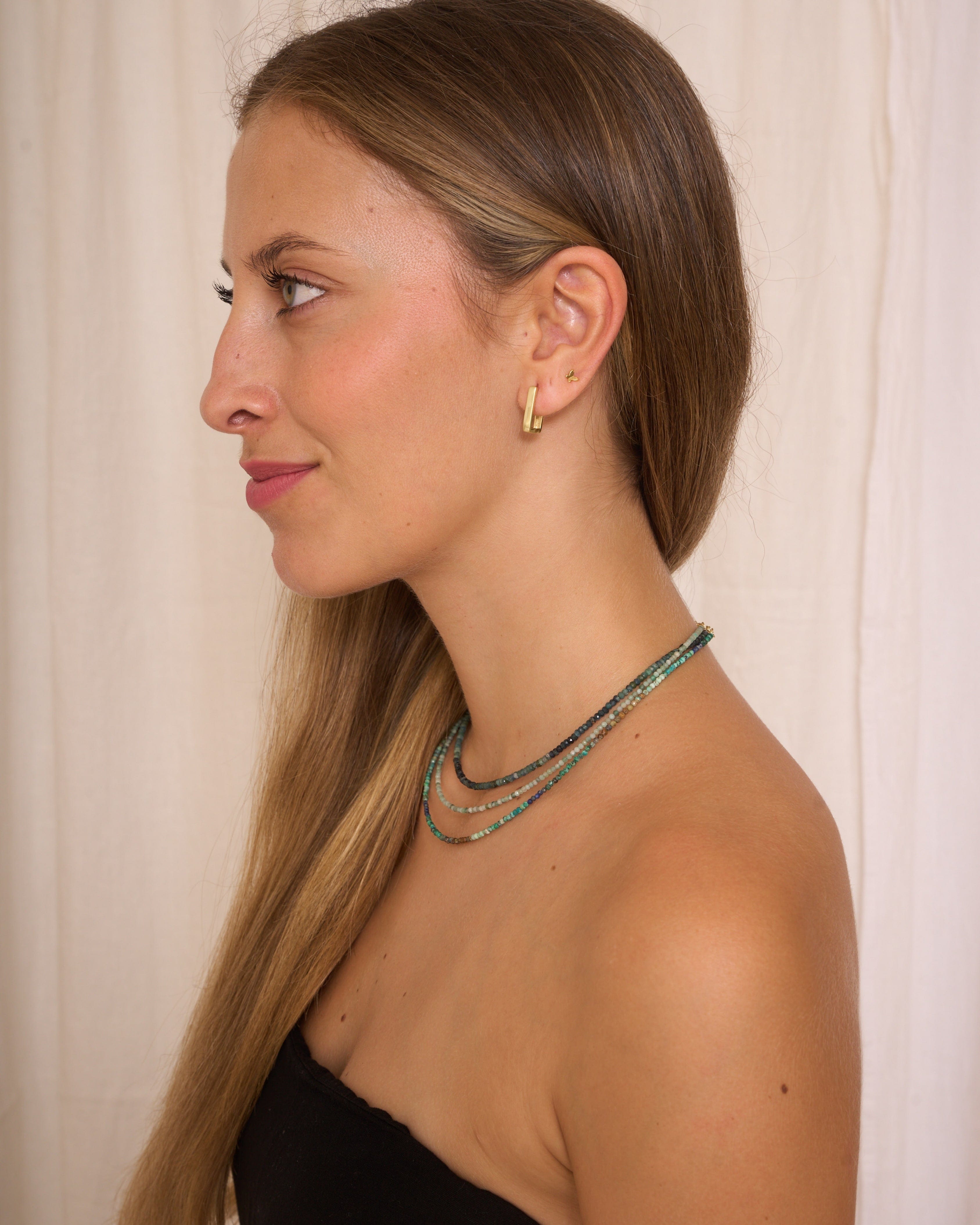 heylove COLLARES COLLAR MINERAL CRISOCOLA & LAPISLAZULI 2.2 MM