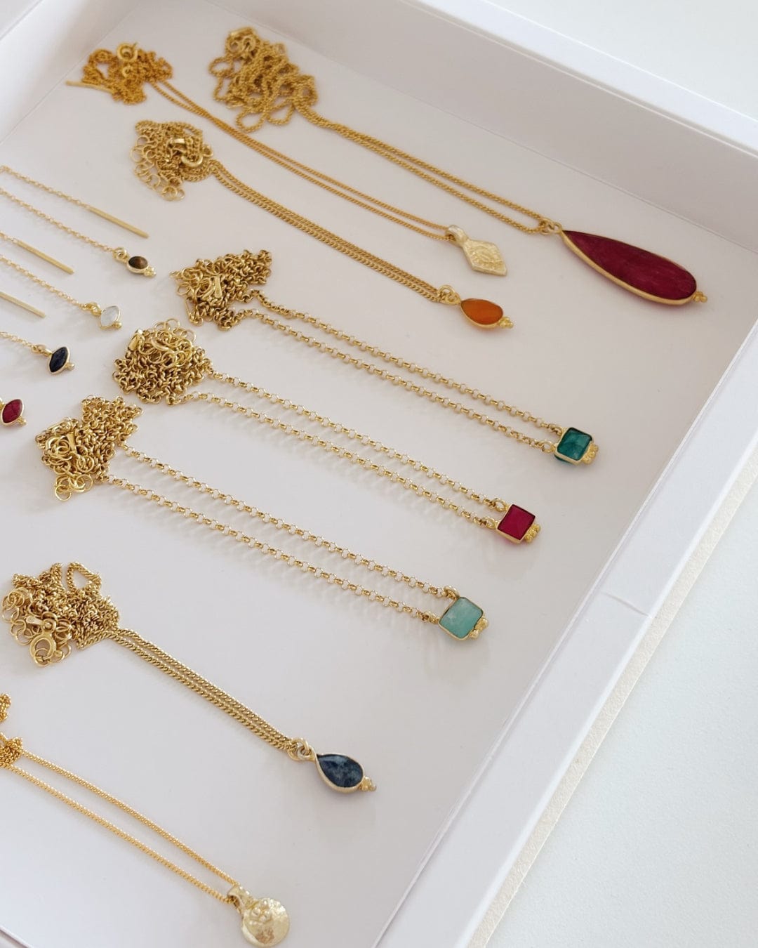 heylove COLLARES COLLAR MINERAL CUADRADO