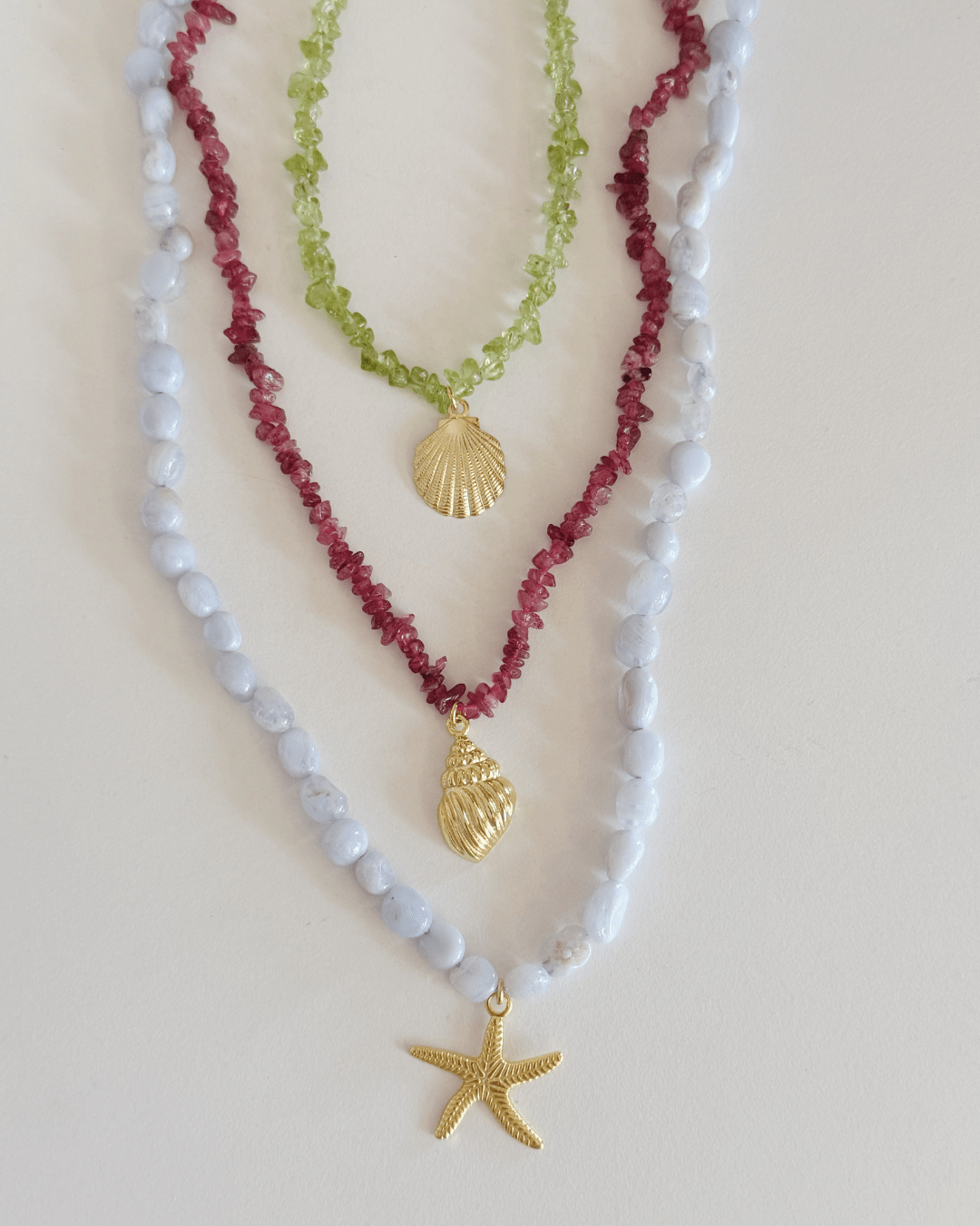 heylove COLLARES COLLAR MINERALES CONCHA