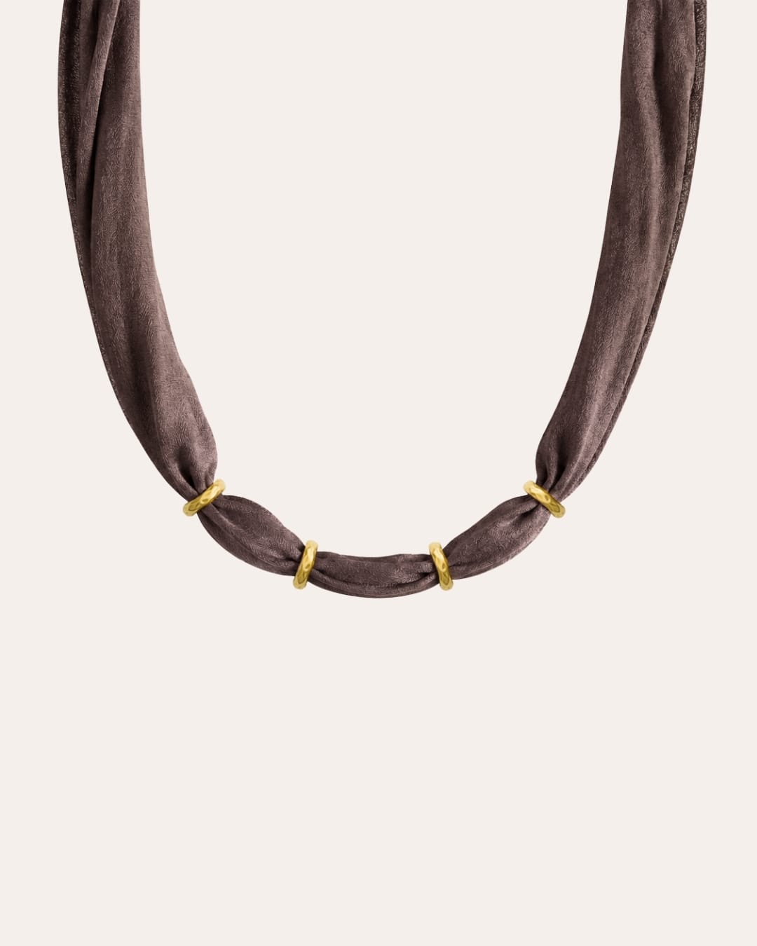 heylove COLLARES COLLAR SEDA PARA PERSONALIZAR MARRÓN CHOCOLATE