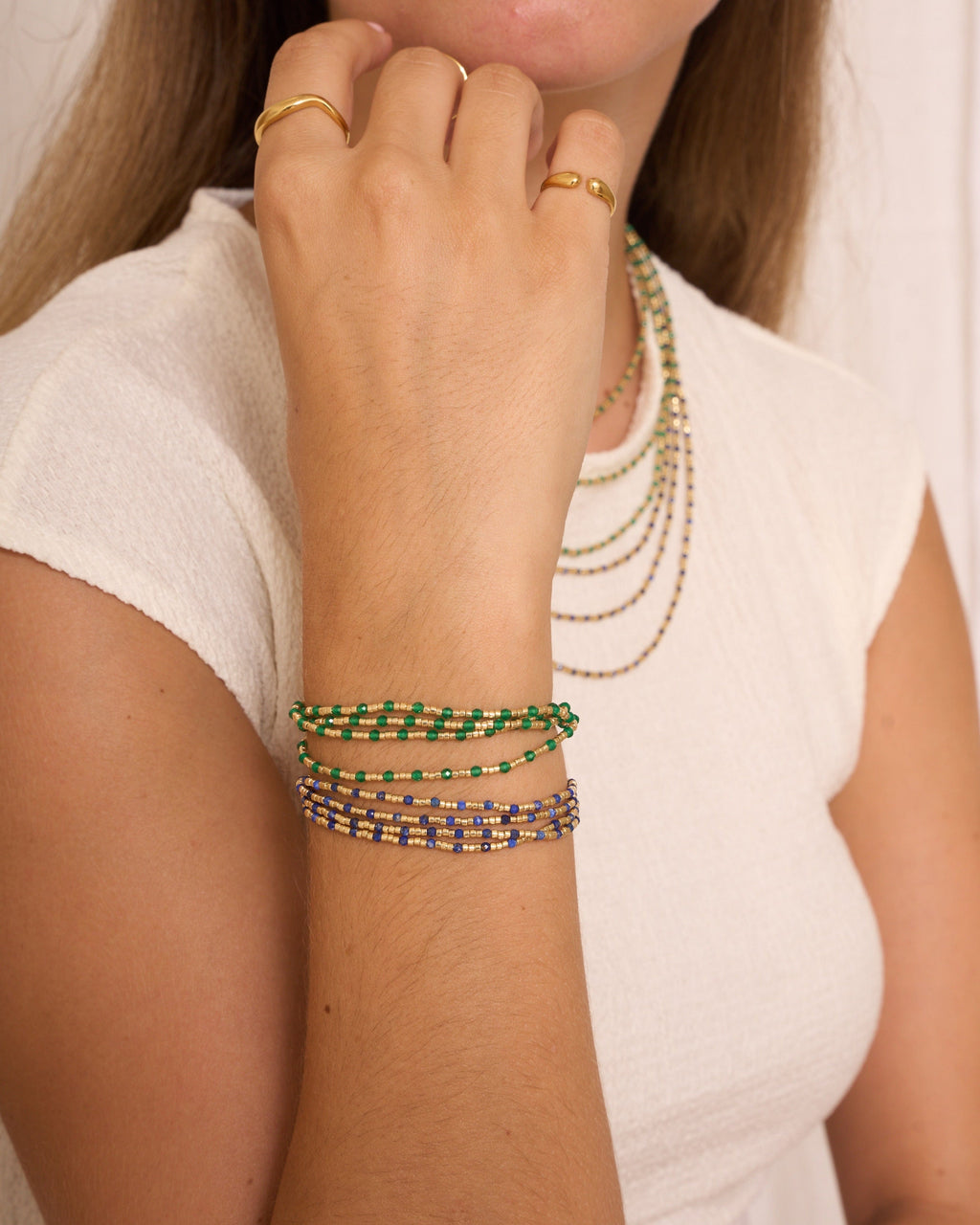 heylove COLLARES PULSERA TRIPLE MIYUKI