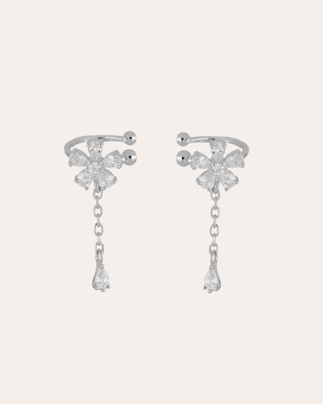 heylove EARCUFF EAR CUFF FLOWER CZ