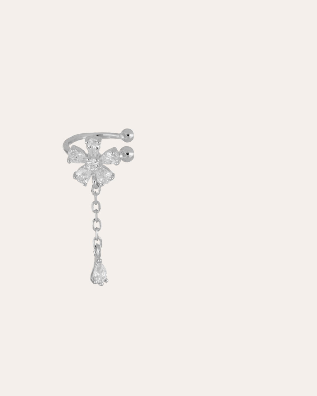 heylove EARCUFF EAR CUFF FLOWER CZ