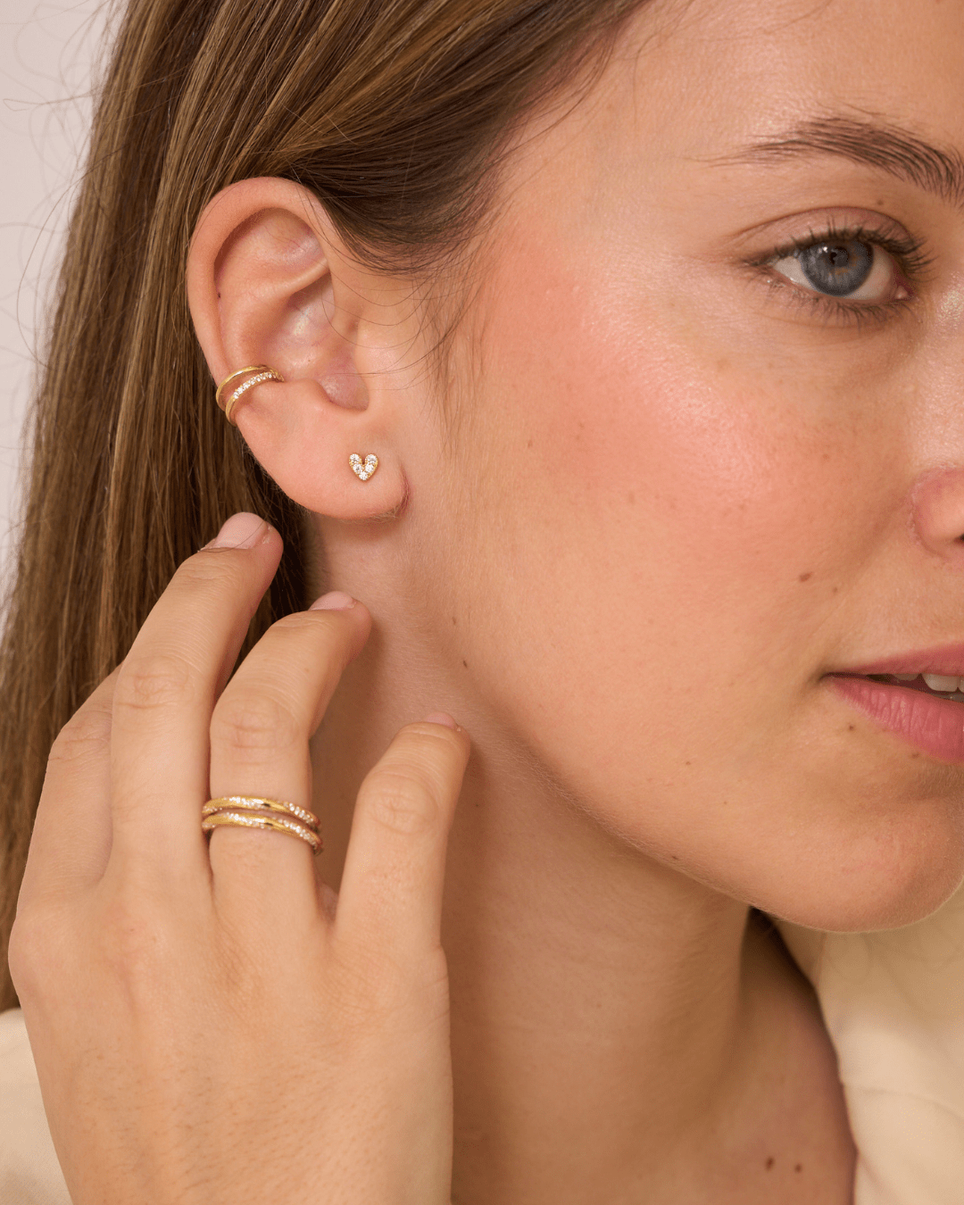 heylove EARCUFF EARCUFF DOUBLE LINE CZ