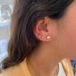 heylove Pendiente primera puesta ABRIL CRISTAL 2 MM ORO
