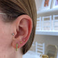 heylove Pendiente primera puesta ABRIL CRISTAL 2 MM ORO