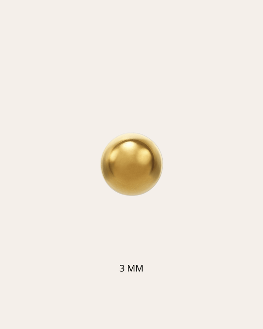 heylove Pendiente primera puesta BOLA 3 MM ORO